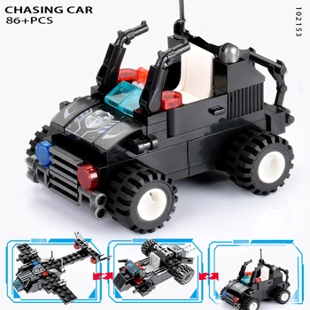 695 бр. 8 бр./лот Градска полиция Swat Градивни елементи са Съвместими LegoINGlys Градските блокове на Технически Тухли Playmobil Играчки за деца