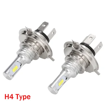 2 елемента H15 H4 H7 LED Крушки за Автомобилни Фарове 80 W 12000LM по-Ярка Светлината 6500 До Бяло Авто Фарове за мъгла Автомобилни Аксесоари