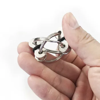 ерп метален пръст велосипедна верига непоседа играчка за облекчаване на стреса антистрес играчка ключодържател непоседа верига антистрес играчка флип-верига отдушник