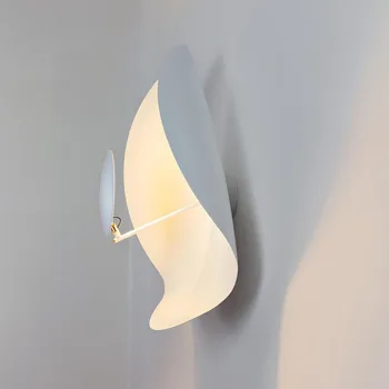 Постмодернистский Творчески Тавана Лампа от Листа на Лотос Дизайнерски Led плафониери от Черно Желязо за Спални Хол Трапезария Висящи Лампи