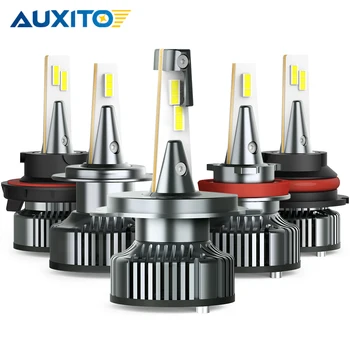 AUXITO 2 бр. H7 LED Canbus 16000LM 80 W Висока Мощност Турбо LED H4 H8 H11 9005 9006 9012 HIR2 H13 HB3 HB4 Фарове 12