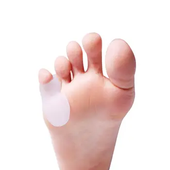 1 Чифт малкия пръст на Големия Пръст на Крака Ежедневното Използване на Силикон Гел За Палеца на Крака Протектор за Грижа За краката Разделител за пръстите на краката Вальгусный Коректор на пръста на крака