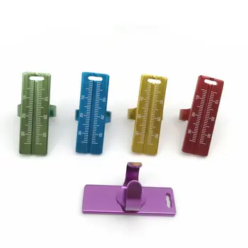 5шт Стоматологични Инструменти Ендо Алуминиеви Пальцевые Линия Скала за Измерване на Swing 5 цвята
