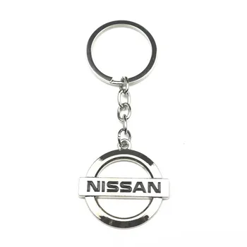 3D Метална Халка за ключове от автомобил Nissan Qashqai X J10 J11 Trail Tiida Teana Juke Емблемата на Ключодържател Аксесоари за украса на колата