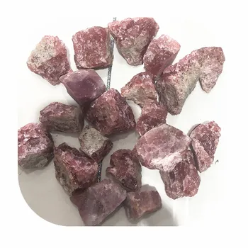 Кристали лечебни необработени камъни естествен червен ягодово кварцов градешки камък за домашен декор