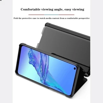 Смарт-огледалото флип-надолу cover калъф за Samsung Galaxy M30 S10 5G A03S S21 S20 FE A71 A51 A31 A10S A20S A21S Луксозен калъф за мобилен телефон