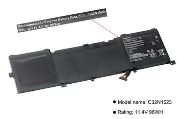 Батерия за лаптоп KingSener C32N1523 За ASUS Zenbook Pro UX501VW Серия N501L C32N1523 11,4 96 W Ч
