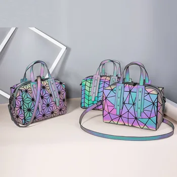 Новата геометрия на Нажежен чанти за рамо за жени 2019 Луксозни чанти, Дамски чанти Дизайнерски чанти през рамо за жени main sac femme