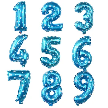32-инчов Златен/Сребърен Номер Балони Балони Цифра Балони честит Рожден Ден, Сватба Бижута Писмо Балон Вечерни Аксесоари за партита