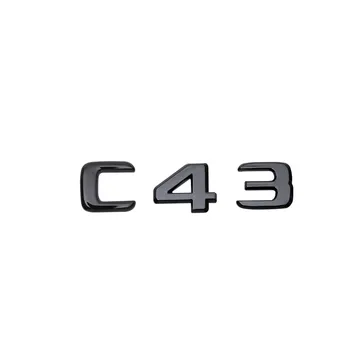 Емблема заден Капак на Багажника на колата бутон с Буква от Азбуката Стикер За Полагане на За C-class C32 C36 C43 AMG 190E W201 W202 W203 W204