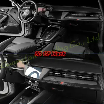 За Audi A3 8Y 2020-2021 Автомобилен Стайлинг 3D/5D карбон в Интериора на Автомобила, Централна конзола е с Цветна Литьевая Стикер Стикер Аксесоари за части