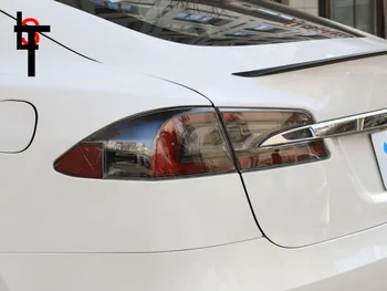 Задната част на фара Стикер за полагане на автомобила За Tesla Model 3/S/Y Фарове TPU Пушена Черно задна светлина Защитно Фолио аксесоари