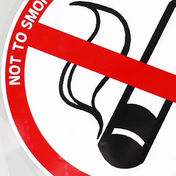 YJZT 12,2 СМ Х 12,2 СМ Мода да Не се Пуши Стикер Предупреждение PVC Автомобили Стикер 12C-0039