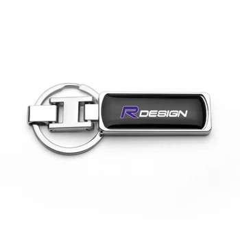 1БР 3D Метален Епоксидни Ключодържател Ключодържател Стайлинг Автомобили за RDESIGN Volvo T6 AWD S40, S60 S90 XC40 XC60 Ключодържател Автоаксесоари