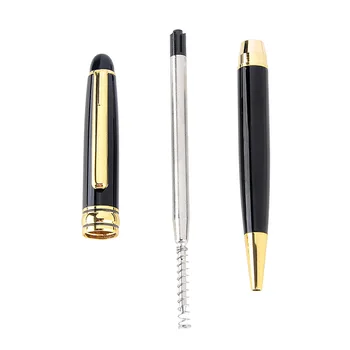 Бизнес подаръци Метална завъртане химикалка писалка поставяне на дръжката за подпис рекламни рекламни химикалки Офис консумативи english