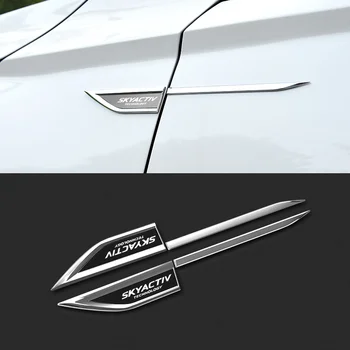 2 Бр./Компл. Страничната Етикети На Крилото На Автомобила На Mazda Skyactiv Лого Технологии 3 6 CX 5 CX3 Оформление на Автомобила Външни Декоративни Аксесоари