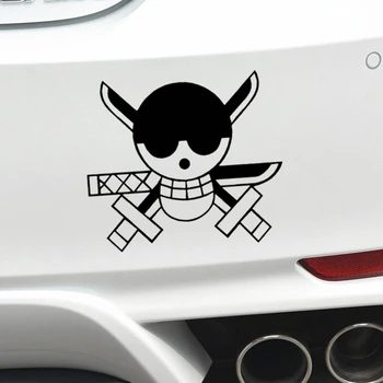 Автомобилни Стикери едно ПАРЧЕ Карикатура Ророноа Zoro Забавни Творчески Декоративни Стикери За Предното Стъкло на Багажника Авто Тунинг Стил 
