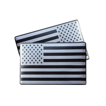 1 Чифт 3D Американски Флаг на САЩ Емблемата на Колата Етикети Дебелина Акрилни Автомобил Тактически Военен Иконата на Стикер за Автомобил, Камион, Джип suv
