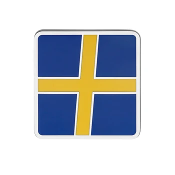 Стикер с емблемата на Шведската хартата Метална за VOLVO S40, S60, S70 S80, S90 C30 C60 C70 XC40 XC60, XC70 XC80 XC90 Логото на багажника с решетка Стайлинг автомобили