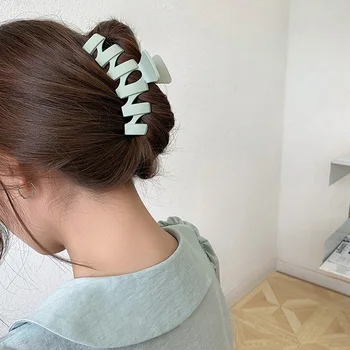 Нови твърди Големи Нокти за коса Елегантните геометрични Щипки за коса, за жени и момичета в корейски стил Шнола Пластмасови шапки и Аксесоари за коса
