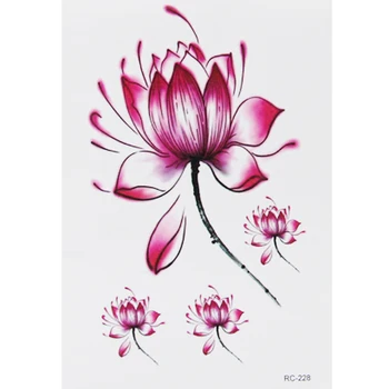 10 X 6 см пъстри цветя боди-арт козметичен водоустойчив грим временна татуировка