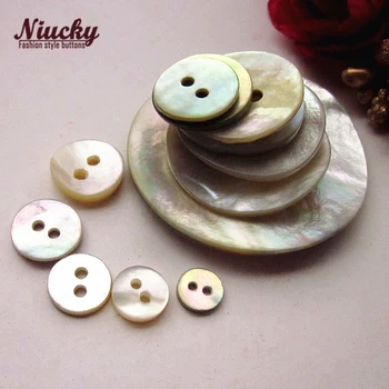 Niucky 21 мм /23 мм /25 мм/ 30 мм, 2 дупки естествена обвивка Akoya палто шиене на копчета естествени големи копчета под формата на черупки аксесоари S0101-051#21-30