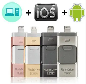 Флаш памет USB 3.0 за iPhone XS/X/8/7/7 Плюс/6/6s/5/SE/ipad OTG Флаш HD на Memory Stick 32 GB 64 GB 128 GB, 256 GB Карта