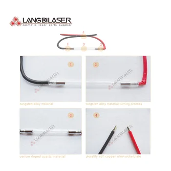 лампа лазерна светкавица : 9*65*115F - anode огъване ( ред 4 бр. ) , лампа IPL и СБР за HonKonLaser co.,ltd.