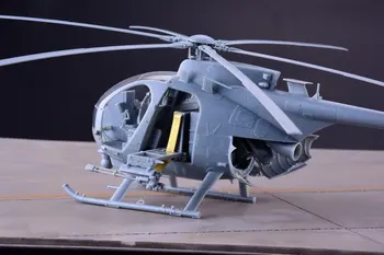 Кити Хоук KH50002 1/35 AH-6 М/MH-6 М Малка Птичка Нощни Ловци w/фигури от смола Хеликоптер Пластмасова Играчка за Сглобяване на Модел на Сградата Комплект