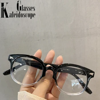 Нови Кръгли Рамки за Очила за жени и мъже, Анти-Синя Светлина Очила, Прозрачни Оптични Очила Реколта Компютърни Очила Кръг