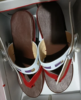 Genshin Impact Yae Miko Cosplay Дамски чехли Открит Лек Готини обувки Дамски джапанки на дебел висок ток, сандали нескользящие