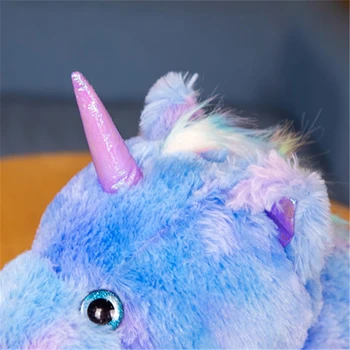 40-60 см Rainbow Unicorn Unicorn Кръстосване на Животни Плюшен Играчка, Възглавница Тъканта Мека и удобна Обстановка у Дома Коледни Подаръци