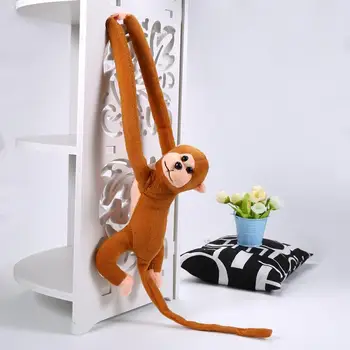 1бр Плюшен Играчка Мека Ръка Маймуна Модел Плюшен Мека Кукла Бижута Възглавница е Мека И Удобна, Идеален Подарък За Приятели