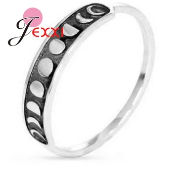Добро Качество на Пръстени от сребро 925 проба За жени и момичета в стил Пънк Реколта Пръстен на пръста си Годежен пръстен