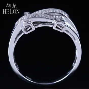 HELON Нова тапицерия Мъжки пръстен с истински диамантен пръстен от сребро 925 проба Годежен Модерен пръстен с естествени диаманти Юбилейното мъжки пръстен