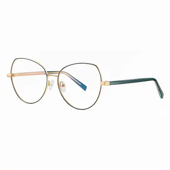 Очила Метална Рамка с пълно джанта За Дамски Очила с Кръгла Форма Ново Прием на Оптични Очила с Анти-Синя Светлина
