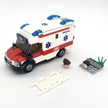 Градска Медицинска Линейка за почистване на улиците, За почистване на Автомобили Идеята за градивните елементи на Комплекти Набор от Тухли Класическият Модел Детски Играчки За деца, Подарък
