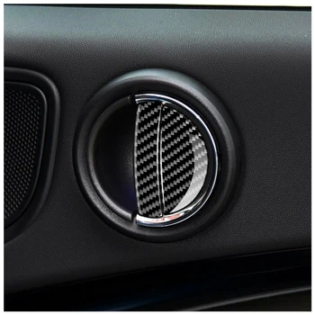 Стайлинг на автомобили карбон Черен 4 бр. Вътрешна Врата копчето на Кутията Покритие Подходящ за Mini Cooper F55 F54 Clubman и Countryman F60