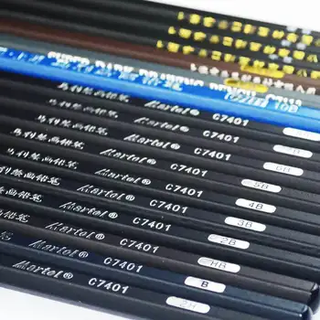 12 Бр./кор. професионален молив за рисуване на открито на изкуството на рисуване на специален молив въглеродните дръжка 4 Ч/2 ч/HB/2B/4B/6B/8B/10B/