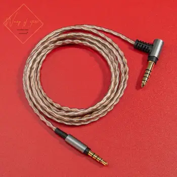 6N Hifi Балансиран аудио кабел За слушалки Sony MDR 1ABT 1ADAC 1ABP 100ABN 6N OCC 99,99997% 4,4 2,5 3,5 мм Свещи Позлатени