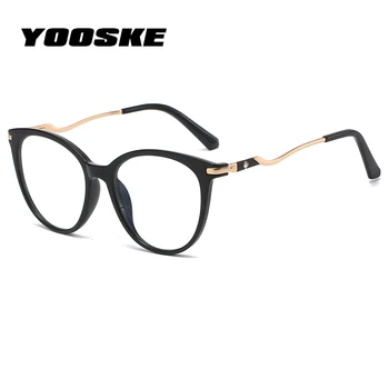 YOOSKE Анти-Синя Светлина Оптични Очила Рамки За жени TR90 Компютърни Очила Радиационна Защита на Очила за дами