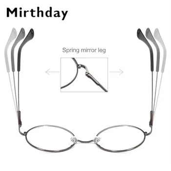 Нови Модни Кръгли Очила за жени, Мъже Реколта Класически Метални Плоски Огледални Оптични очила в рамки Унисекс Очила за грижа за очите