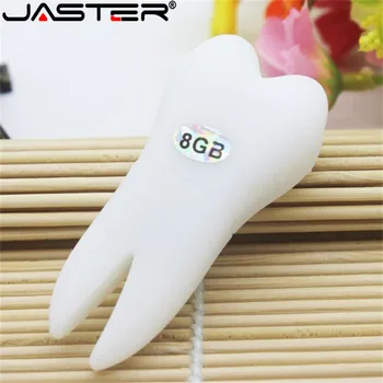 ДЖАСТЕР форма на зъба на писалка-устройство модел на зъбите на USB флаш устройството 4 GB 8 GB 16 GB 32 GB 64 GB мультяшная карта памет специален подарък