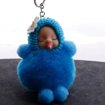 Нова Сладка Спящата кукла-бебе Дамска чанта Играчка Ключодържател играчка Плюшен Ключодържател Чанта с Висулка Чар За малки деца Подарък