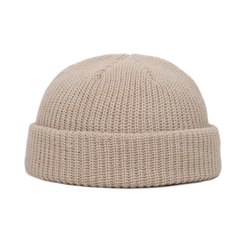 [NORTHWOOD] Новата мода Однотонная мъжка шапка Диня Хип-хоп Вязаная шапка Зимна шапка Дамски шапка Балаклава Топли зимни шапки