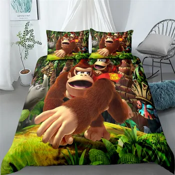 популярната игра monkey конг switch комплект постелки единична двойна стая queen king cal комплект спално бельо king size