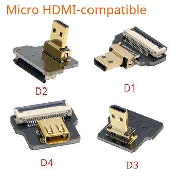Серия А1 Супер кратко спк стартира строителни ffc HDcord,ултра-плосък fpv HDMI-съвместим кабел гъвкав мини-hdmi, micro-hdmi лента тел 10 см
