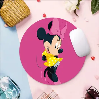 2021 Нов Disney Мини Маус преносим Компютър кръгла маса подложки Подложка за мишка Противоскользящий Лаптоп КОМПЮТРИ Подложка за мишка, Подложка геймърска Подложка за мишка