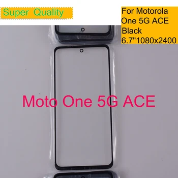 За Motorola Moto One 5G ACE Сензорен Екран Предната Външна Стъклен Панел Обектив За Мото One 5G ACE Подмяна на LCD стъкло