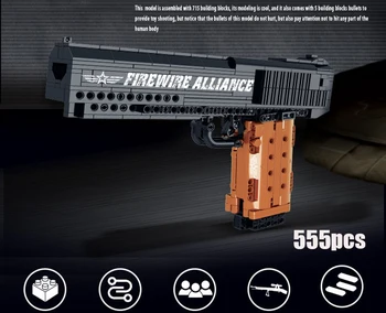 Пушка AK47 Картечница Снайперский Пистолет, Снайпер градивните елементи на Играчки Модел Огнестрелно Оръжие Ръчна Серия